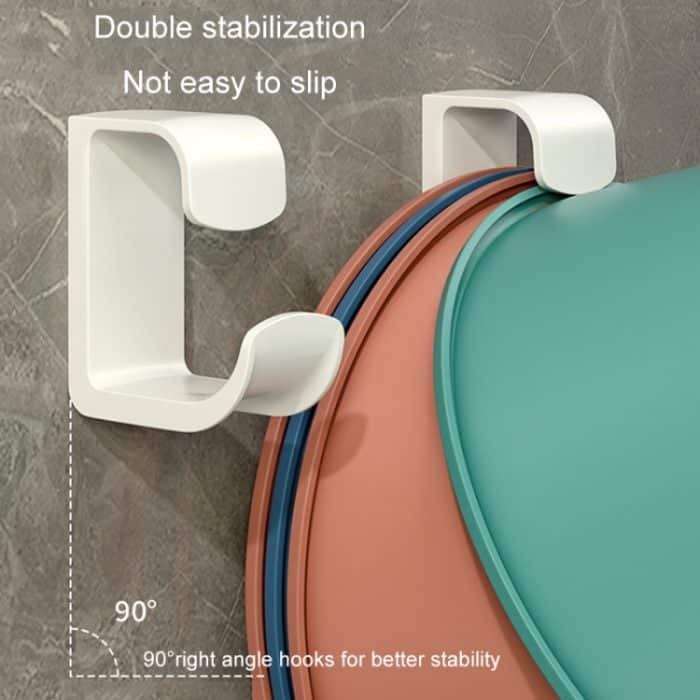 Badezimmerregal No-Punch Waschbeckenhaken Küche Wandmontiertes Lagerregal – Bild 5