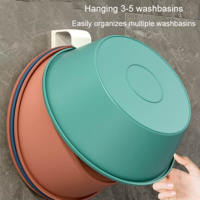 Badezimmerregal No-Punch Waschbeckenhaken Küche Wandmontiertes Lagerregal – Bild 6