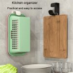 Badezimmerregal No-Punch Waschbeckenhaken Küche Wandmontiertes Lagerregal – Bild 8