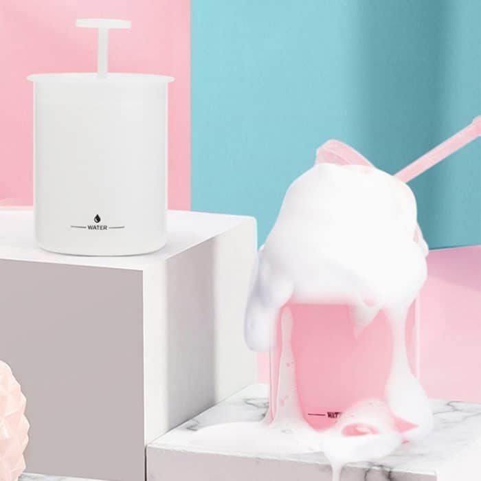 Gesichtsreiniger Schaum Maker Bubbler Cup Reise tragbare manuelle Schaumflasche, Small Purple, Small Transparent, Small Pink, Large Purple, Large Transparent, Large Pink – Bild 2