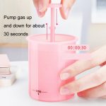Gesichtsreiniger Schaum Maker Bubbler Cup Reise tragbare manuelle Schaumflasche, Small Purple, Small Transparent, Small Pink, Large Purple, Large Transparent, Large Pink – Bild 8