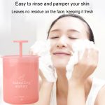 Gesichtsreiniger Schaum Maker Bubbler Cup Reise tragbare manuelle Schaumflasche, Small Purple, Small Transparent, Small Pink, Large Purple, Large Transparent, Large Pink – Bild 10