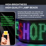 Auto Flexible Display Werbung Bildschirm APP Bluetooth Smart Screen, 7x17.3cm（16 x 32 LEDs), 9.2x37.4cm（16 x 64 LEDs）, 10.2x34.8cm（20 x 64 LEDs）, 12x59.5cm（16 x 96 LEDs） – Bild 8
