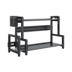 Küche Multifunktionale Regal Haushalt Arbeitsplatte Gewürz Lagerung Racks, Dual-Layer 30cm, Dual-Layer 40cm, Dual-Layer 50cm, Three-Layer 30cm, Three-Layer 40cm, Three-Layer 50cm