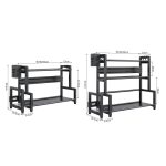 Küche Multifunktionale Regal Haushalt Arbeitsplatte Gewürz Lagerung Racks, Dual-Layer 30cm, Dual-Layer 40cm, Dual-Layer 50cm, Three-Layer 30cm, Three-Layer 40cm, Three-Layer 50cm – Bild 3