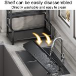 Küche Multifunktionale Regal Haushalt Arbeitsplatte Gewürz Lagerung Racks, Dual-Layer 30cm, Dual-Layer 40cm, Dual-Layer 50cm, Three-Layer 30cm, Three-Layer 40cm, Three-Layer 50cm – Bild 6