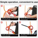 XINDA XD-Q9732 9-förmiges Abseilgerät Bergsteigen und Klettern Abstieg Ausrüstung – Bild 5