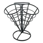 3 in 1 Kegel Französisch Fries Halter Edelstahl Chips Korb Snack Stehen