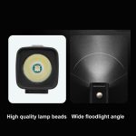 BENGGUO Fahrrad-Frontlicht, wiederaufladbare Taschenlampe, 3 Beleuchtungsmodi – Bild 4