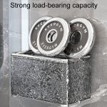 Badezimmer No-Punch Tissue Organizer Haushaltswand montiert Tissue Box, Transparent Single Layer, Transparent Gray Single Layer, Transparent Dual Layer, Transparent Gray Dual Layer – Bild 6