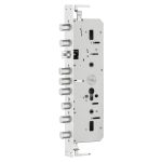 6068 Sicherheitstürschlosskörper aus Stahl für mechanisches Schloss und Fingerabdruckschloss, 388  x 30mm, 388 x 40mm – Bild 2