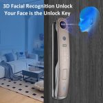 M6 3D Gesichtserkennung Fingerabdruck Türschloss Unterstützung APP Smart IC Karte Passwort Entsperren – Bild 2