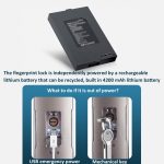 M6 3D Gesichtserkennung Fingerabdruck Türschloss Unterstützung APP Smart IC Karte Passwort Entsperren – Bild 11