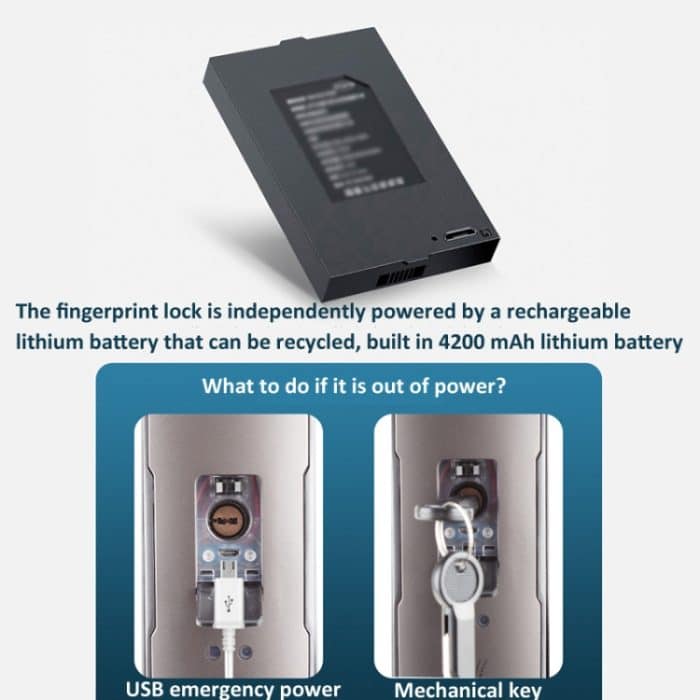 M6 3D Gesichtserkennung Fingerabdruck Türschloss Unterstützung APP Smart IC Karte Passwort Entsperren – Bild 11