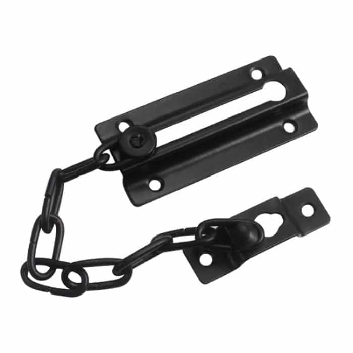 Sicherheitstürkette Diebstahlsicherung Haustürriegel Latch Fensterkettenschloss, Square Black, Square Silver, Square Red Bronze, Round Gold, Round Bronze – Bild 1