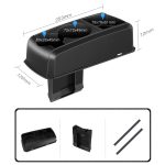 Aufbewahrungsbox für Getränkehalter an der Armlehne des Autositzes – Bild 2