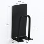 2 stücke Haushalt Edelstahl Schwamm Halter Bad No-Punch Zahnbürste Organizer, Silver, Black – Bild 3