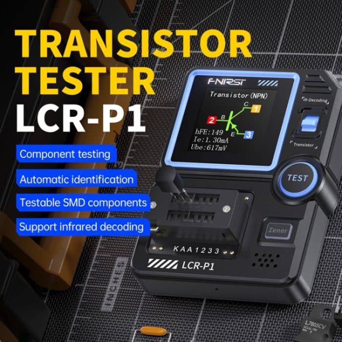 FNIRSI LCR-P1 Transistortester, multifunktionales Inspektionswerkzeug für elektronische Komponenten, LCR-P1 – Bild 3