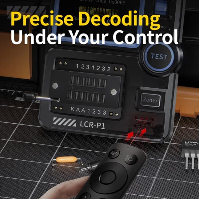 FNIRSI LCR-P1 Transistortester, multifunktionales Inspektionswerkzeug für elektronische Komponenten, LCR-P1 – Bild 7