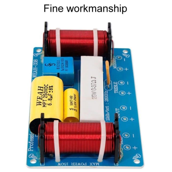 WEAH-338 Hoch-, Mittel- und Tieftöner 3-Wege-Audio-Crossover Hi-Fi-Lautsprecher-Umwandlungsteiler – Bild 5