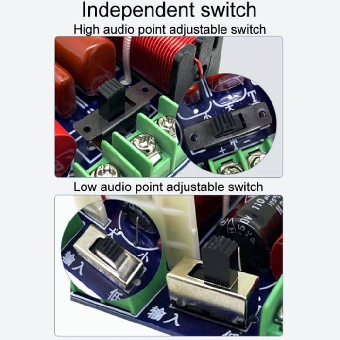 WEAH-204 Hoch- und Tiefton-2-Wege-Audio-Crossover-Regallautsprecher-Umwandlungsteiler – Bild 5