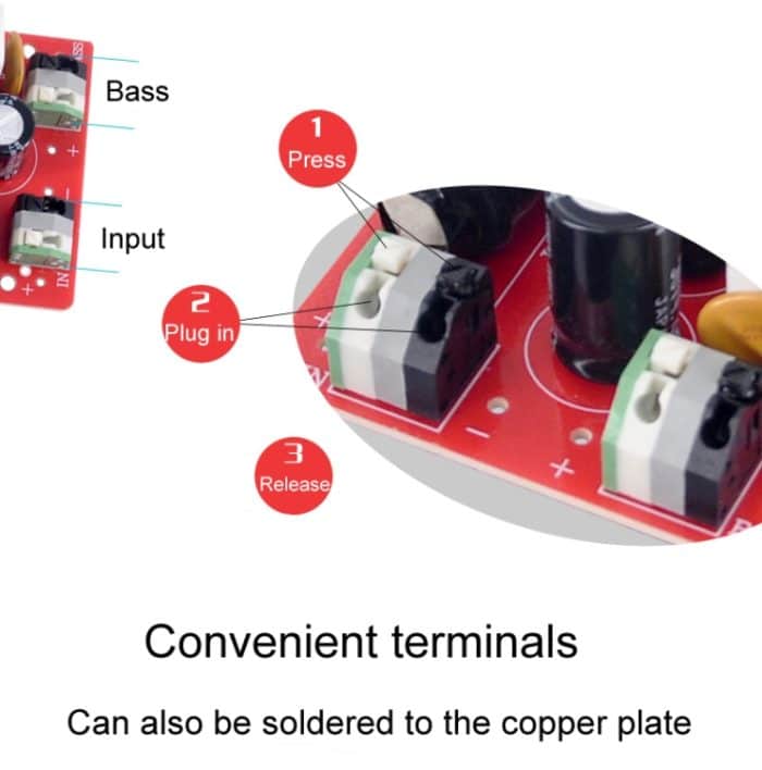 DIY Audio Bass Crossover Lötfreier Hochleistungsteiler, WEAH-90A – Bild 6