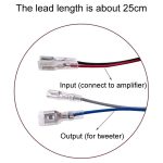 WEAH-T-5 Auto-Modifikation Hochtöner Crossover Hi-Fi Audio Teiler, A Model 2.2UF, B Model 2.5UF, C Model 4.7UF – Bild 6