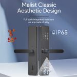 A50 Smart-Fingerprint Lock Elektronische Innen Schloss Wohnung Schloss Mit Griff – Bild 7