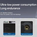 A50 Smart-Fingerprint Lock Elektronische Innen Schloss Wohnung Schloss Mit Griff – Bild 8