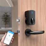 C93 Bluetooth-Smart-Schloss für Innentüren, Installation ohne Stanzungen, schlüsselloses Entsperren per App