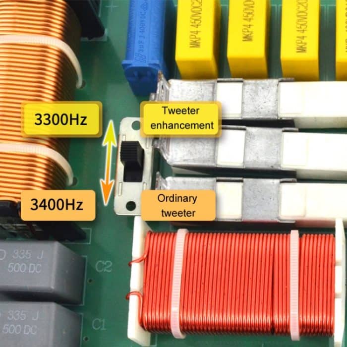 Eine hohe zwei niedrige angetriebene Bühnenlautsprecher-Crossover-Boards High-Fidelity-Audio 3-Wege-Crossover, PA-325 – Bild 9