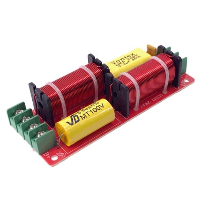 WEAH-2503 Hoch- und Tieftöner 2-Wege-Lautsprecher-Crossover Hi-Fi Home Audio Lötfreier Teiler – Bild 1