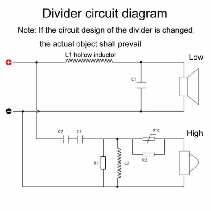 WEAH-2606 Hoch- und Tiefton-2-Wege-Audio-Crossover Hi-Fi-Lautsprecher-Konvertierungsteiler – Bild 5