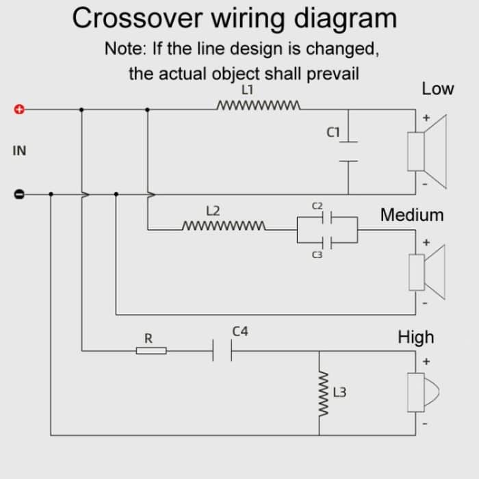 WEAH-3007B Heimkino-Lautsprecher Crossover Hoch Mittel und Tief 3-Wege-Audio-Modifikationsteiler – Bild 6