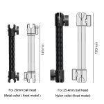 Autotelefonhalterung Verlängerungsarm Doppelgelenk Schwenkeinstellung Kohlefaserhalterung Pleuel, 140mm For 20mm Ball Head, 170mm For 25.4mm Ball Head – Bild 4