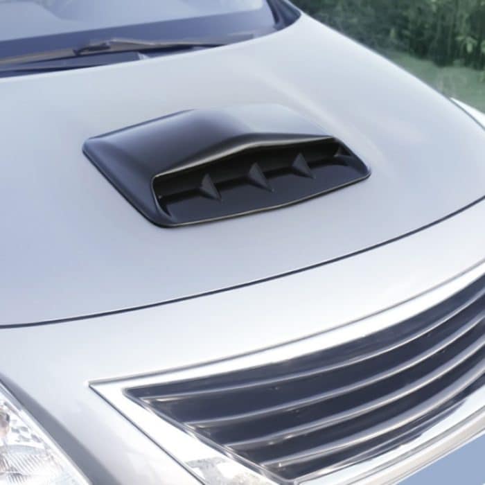 Universal Carbon Auto Hood Scoop Air Flow Intake Dekorative Turbo Bonnet Vent Abdeckung Mit Klebeband – Bild 2