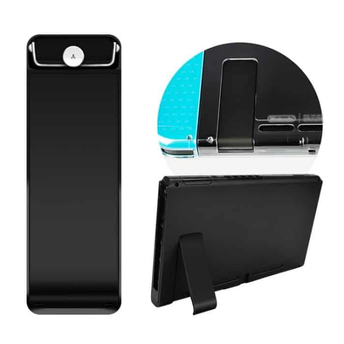 Für Nintendo Switch Konsole, 2 Stück Ersatz-Ständer-Rückschalenhalter, Black, Transparent White, White, Red, Blue – Bild 4