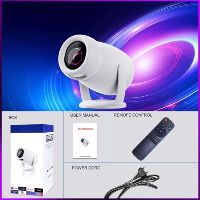 HY400 Android 12.0 System Intelligenter Projektor Tragbarer Familienprojektor, US Plug, EU Plug, UK Plug, AU Plug – Bild 13
