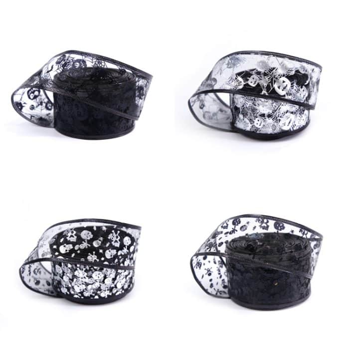 Halloween Dekoration Gold-geprägtes Cartoon DIY Schleifenband, 2m, 4m, 5m, 10m – Bild 2