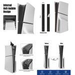 Für PS5 Slim-Konsole, mittlerer Aufkleber, kratzfest, digitale optische Laufwerkversion, universeller Aufkleber, Frosted Black, Starlight Blue, Star Pink, Carbon Fiber Black, Carbon Fiber Dark Blue – Bild 4