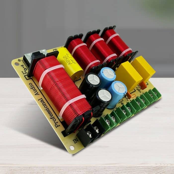 SPRAGUE-412 Zwei hohe, eine mittlere und eine niedrige 4-Wege-Lautsprecher-Frequenzweiche Audio-Modifikationsteiler – Bild 2