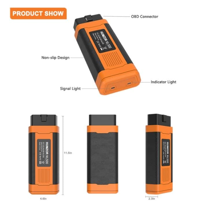 HUMZOR OBD Vollsystem Mobiltelefon Bluetooth 5.2 Autofehlerdetektor – Bild 2