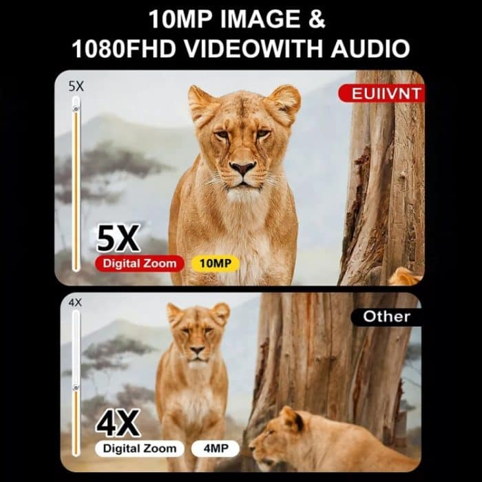 2,4-Zoll-Bildschirm 5X Zoom HD 1080P Fernglas Infrarot Nachtsichtgerät, D18 – Bild 8