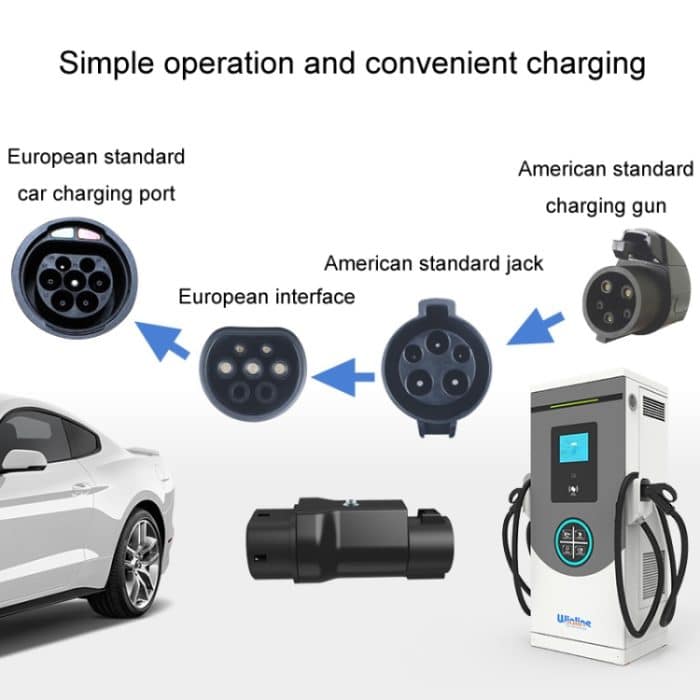 US-Stecker auf EU-Stecker New Energy Vehicle Ladesäulenadapter, TYPE1-TYPE2 – Bild 5