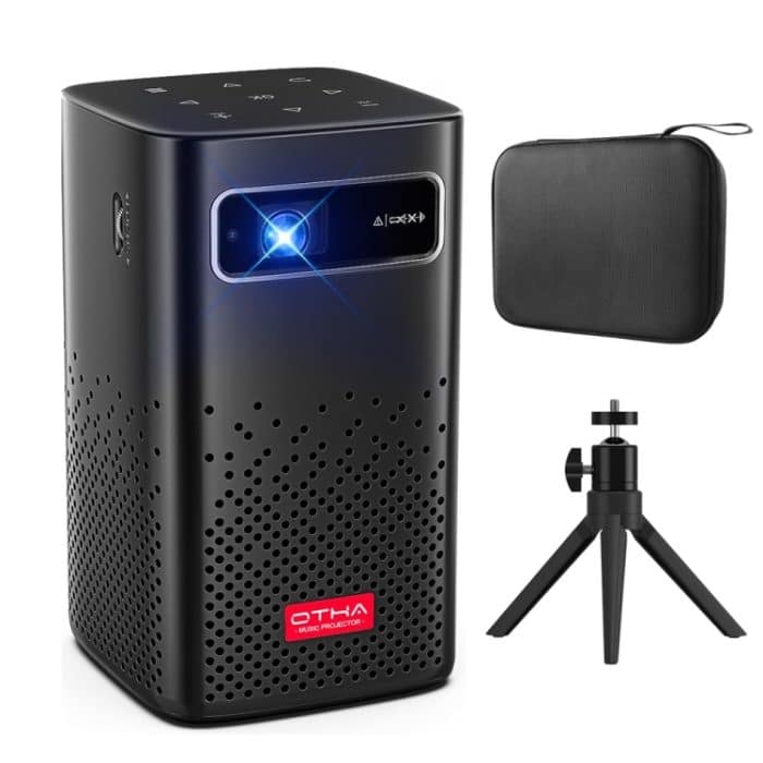 TOUMEI C900 Tragbarer 4K HD-Musikprojektor für den Außenbereich mit eingebautem Akku, US Plug, EU Plug, UK Plug – Bild 1