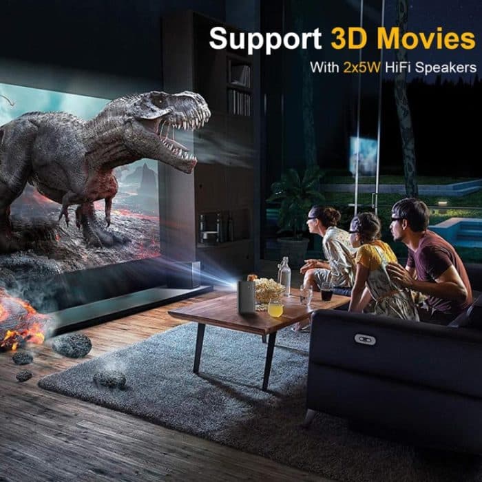 TOUMEI C900 Tragbarer 4K HD-Musikprojektor für den Außenbereich mit eingebautem Akku, US Plug, EU Plug, UK Plug – Bild 12