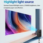 TOUMEI C900 Tragbarer 4K HD-Musikprojektor für den Außenbereich mit eingebautem Akku, US Plug, EU Plug, UK Plug – Bild 15