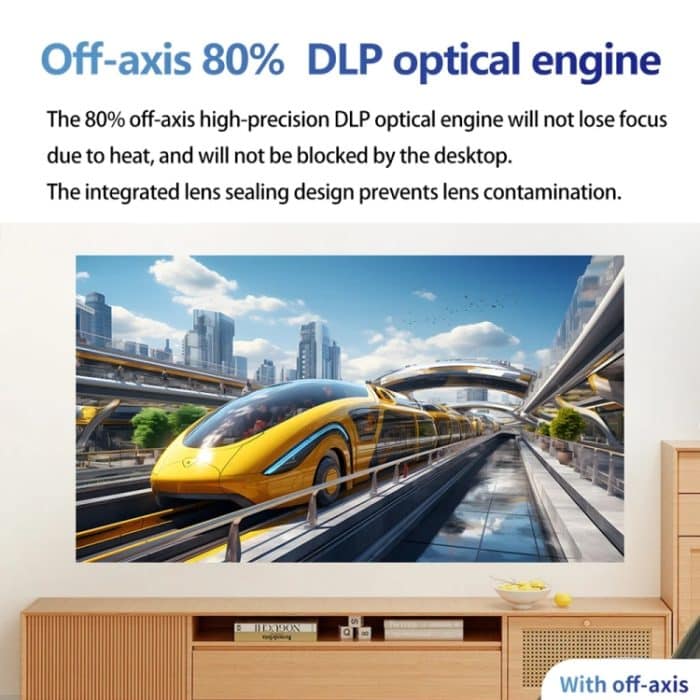 TOUMEI C900 Tragbarer 4K HD-Musikprojektor für den Außenbereich mit eingebautem Akku, US Plug, EU Plug, UK Plug – Bild 17