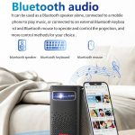 TOUMEI C900 Tragbarer 4K HD-Musikprojektor für den Außenbereich mit eingebautem Akku, US Plug, EU Plug, UK Plug – Bild 8