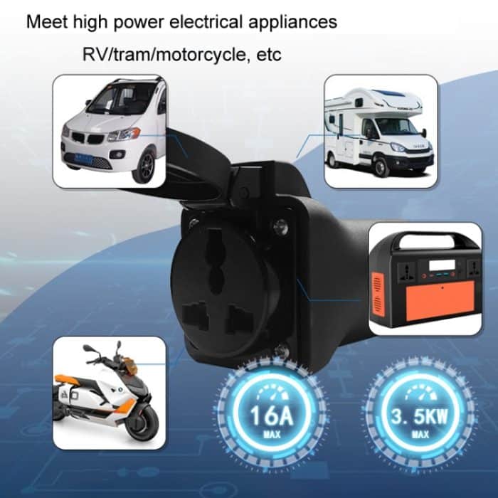 Neu Energie Fahrzeug EU Standard Netzteil TYPE2 Lade Pile Konverter Stecker, TYPE2 – Bild 4